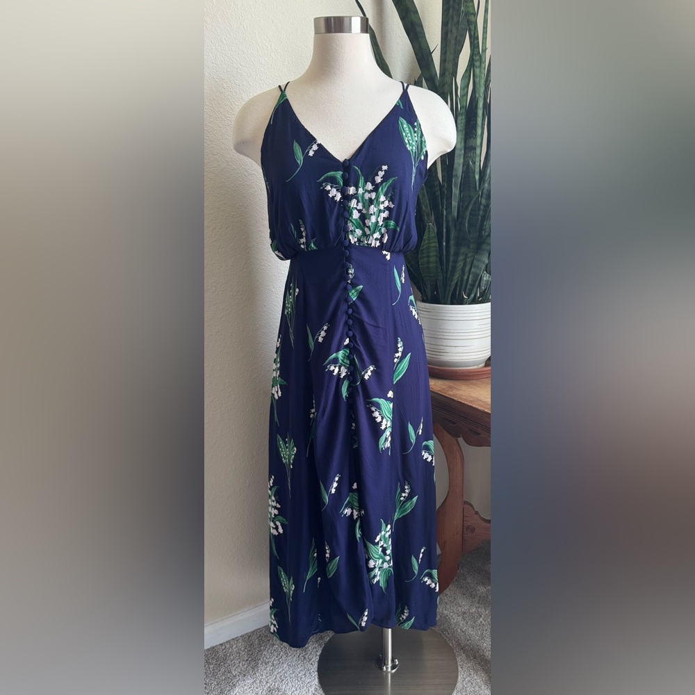 Vintage Urban‎ Outfitters Lily of the Valley Maxi Dress Size 4 Floral Boho Style